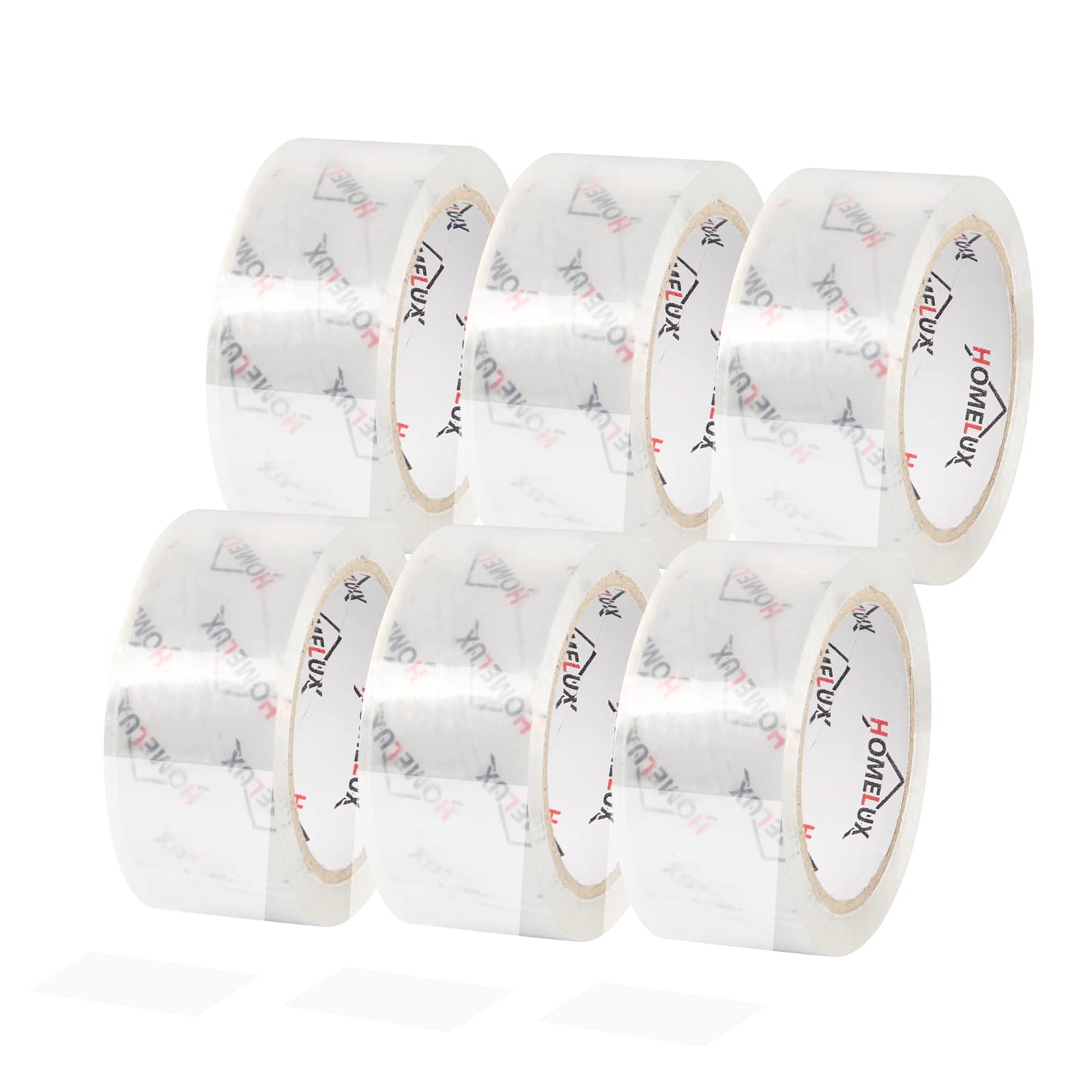 HOMELUX  Paketklebeband Paketband Klebeband Transparent Packband Verpackungsband - 66m Lang 50mm Breit - Transparent - Stark Haftend und Reißfestigkeit - Für Verpacken, Versand und Umzug(9946)