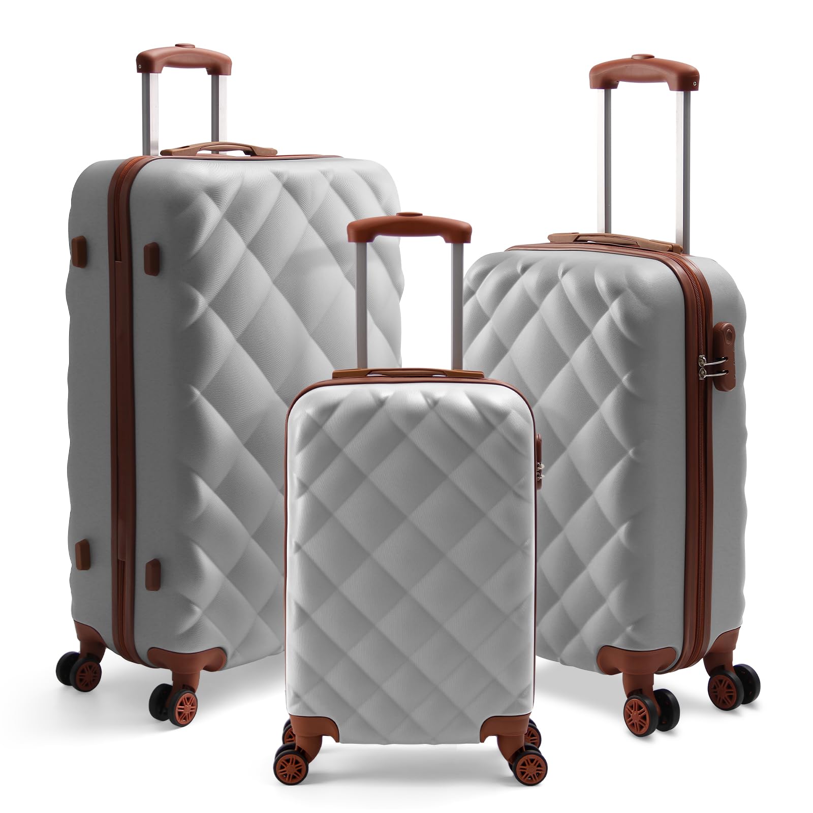 Luggage silver-3pcs，HL018-3S