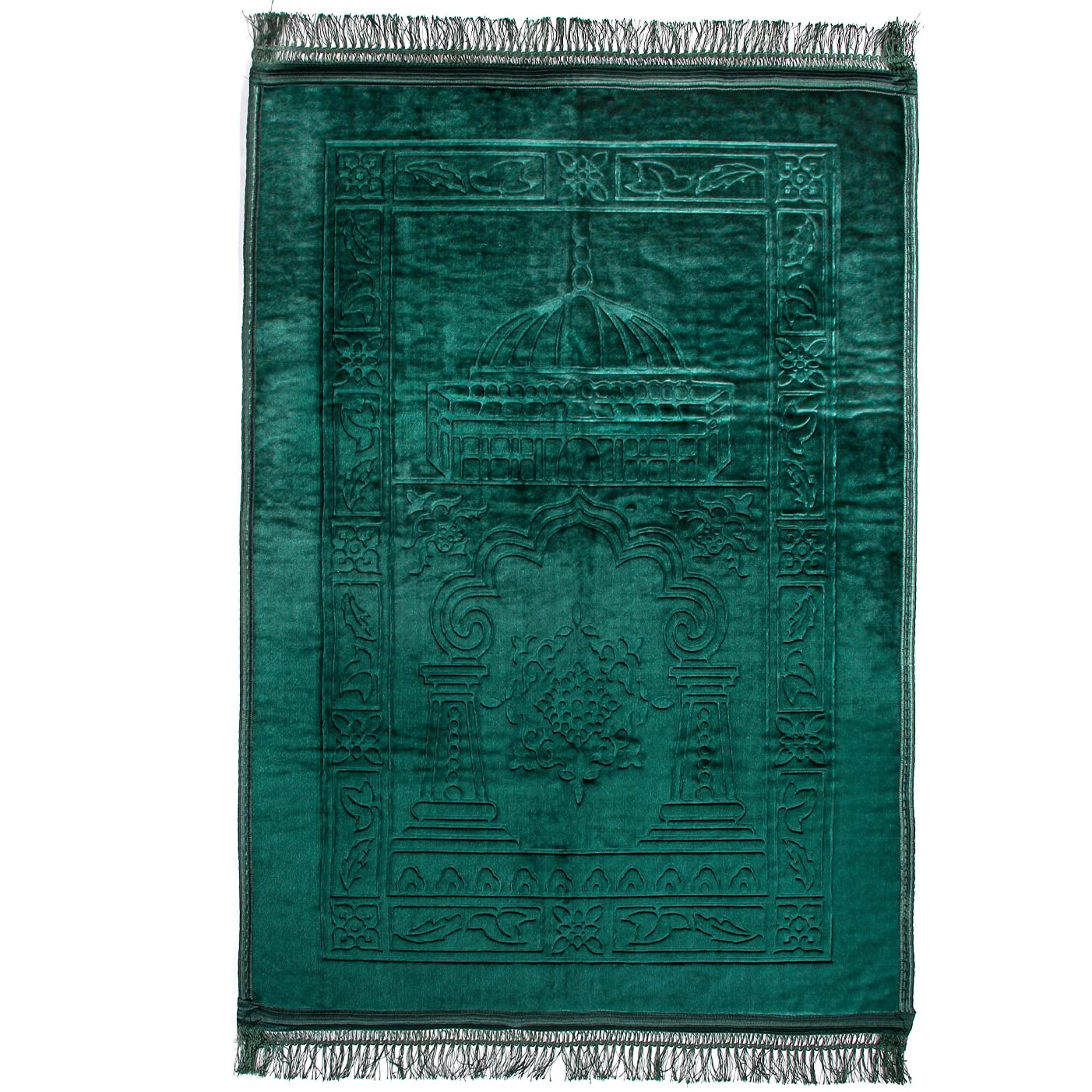 Homelux Prayer Mat Islam Rugs 80 x 120 cm Prayer Mat Soft Prayer Mat for Muslims Green (H-B003)