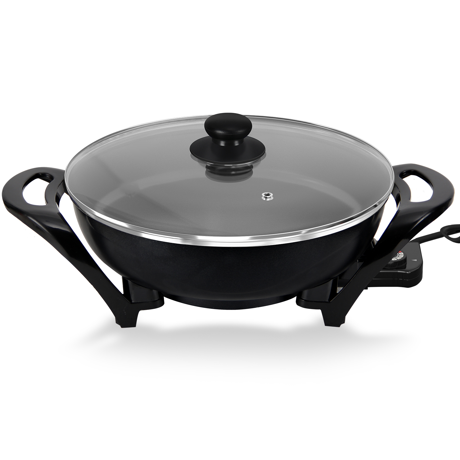 Electric pan Scheffler electric pan with lid, electric multi-purpose pan, with non-stick coating, Ø 34 cm, 1500 W (EFP-005)