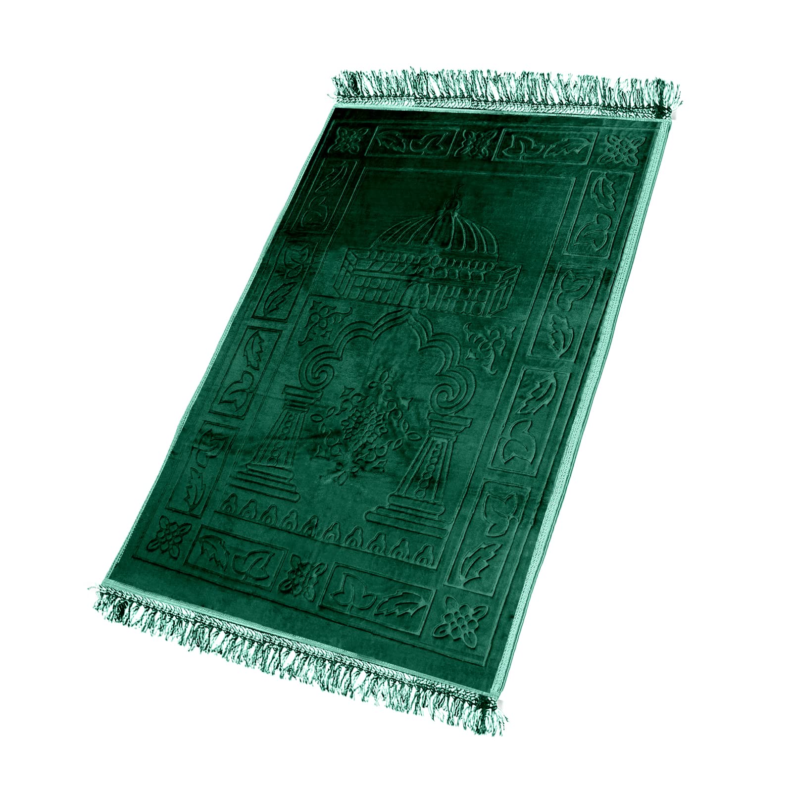 HOMELUX Gebetsteppich, Teppiche, Gebetsteppich Islam,80x120cm Prayer Mat, Teppich orientalisch, türkische Teppiche, orientalischer Teppich,Islamic Prayer mat Rug(PrayMat-C-Green)