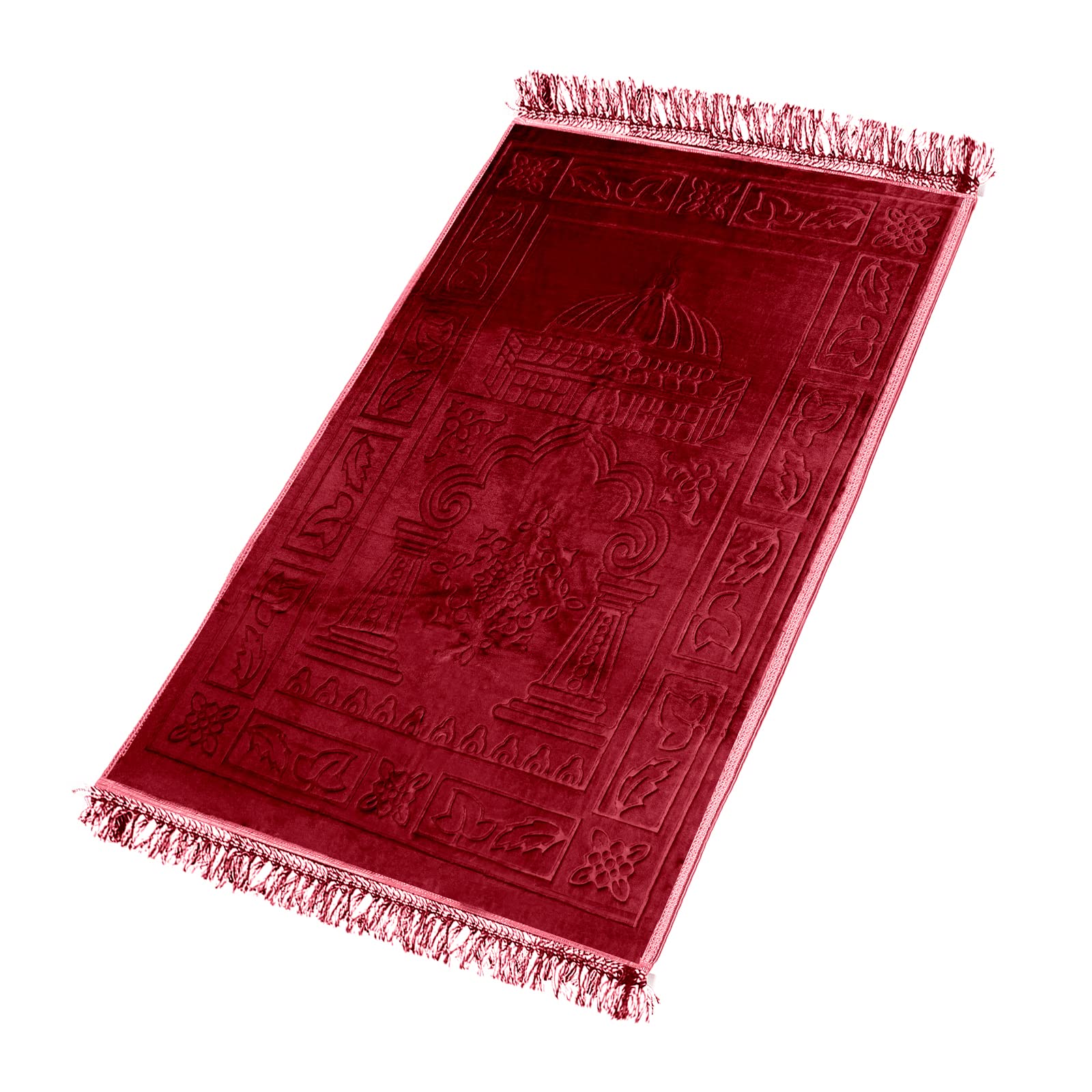 HOMELUX Gebetsteppich, Teppiche, Gebetsteppich Islam,80x120cm Prayer Mat, Teppich orientalisch, türkische Teppiche, orientalischer Teppich,Islamic Prayer mat Rug(PrayMat-C-Red)