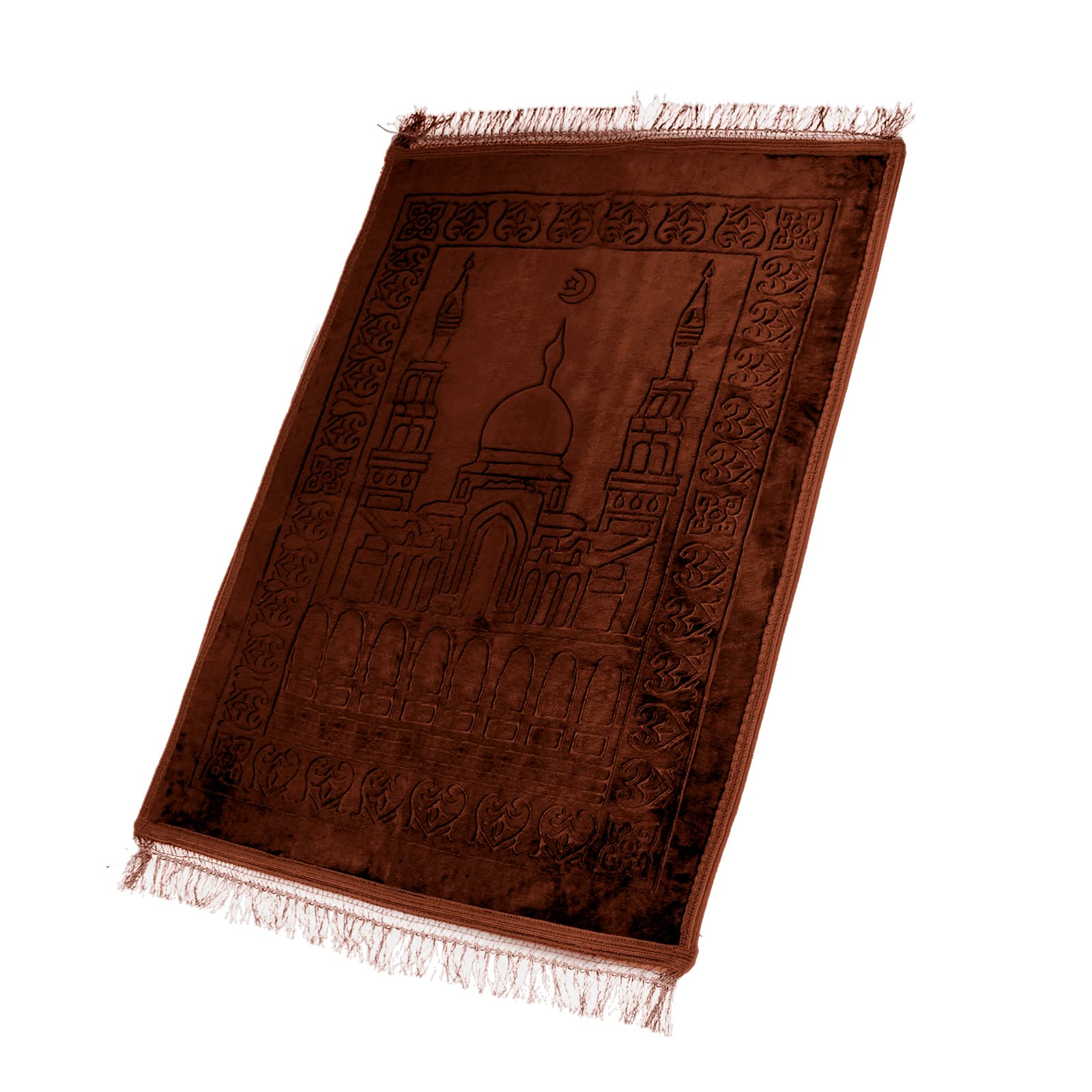 HOMELUX Gebetsteppich, Teppiche, Gebetsteppich Islam,80x120cm Prayer Mat, Teppich orientalisch, türkische Teppiche, orientalischer Teppich,Islamic Prayer mat Rug, Gebet im Islam, Brown