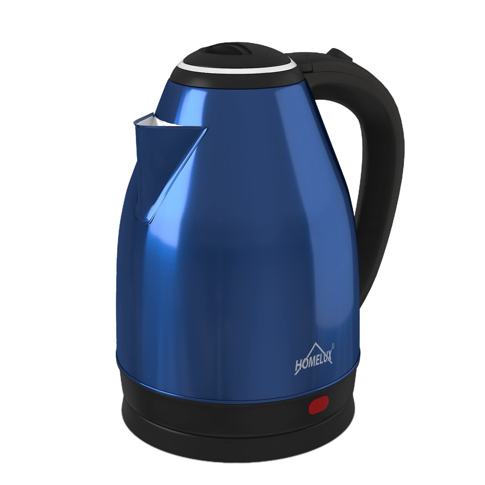 HOMELUX electric kettle stainless steel BPA-free hot water boiler, rapid flow heater, 1.8 l, 1500 W, automatic switch-off and boil-dry protection, suitable for coffee, tea, YQ-621B