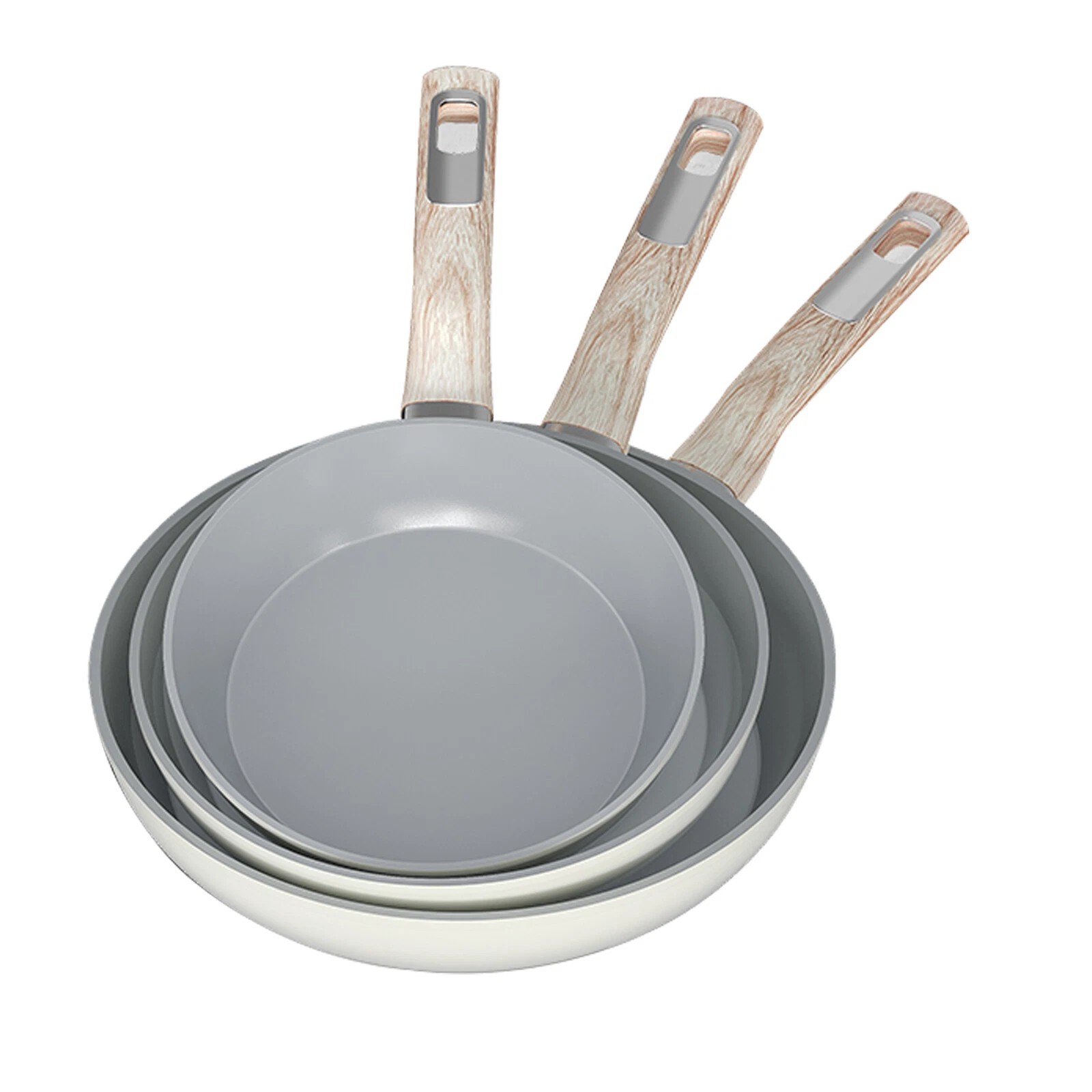 3-piece frying pan set Induction frying pan set with ceramic non-stick coating(HL-3PCFW)