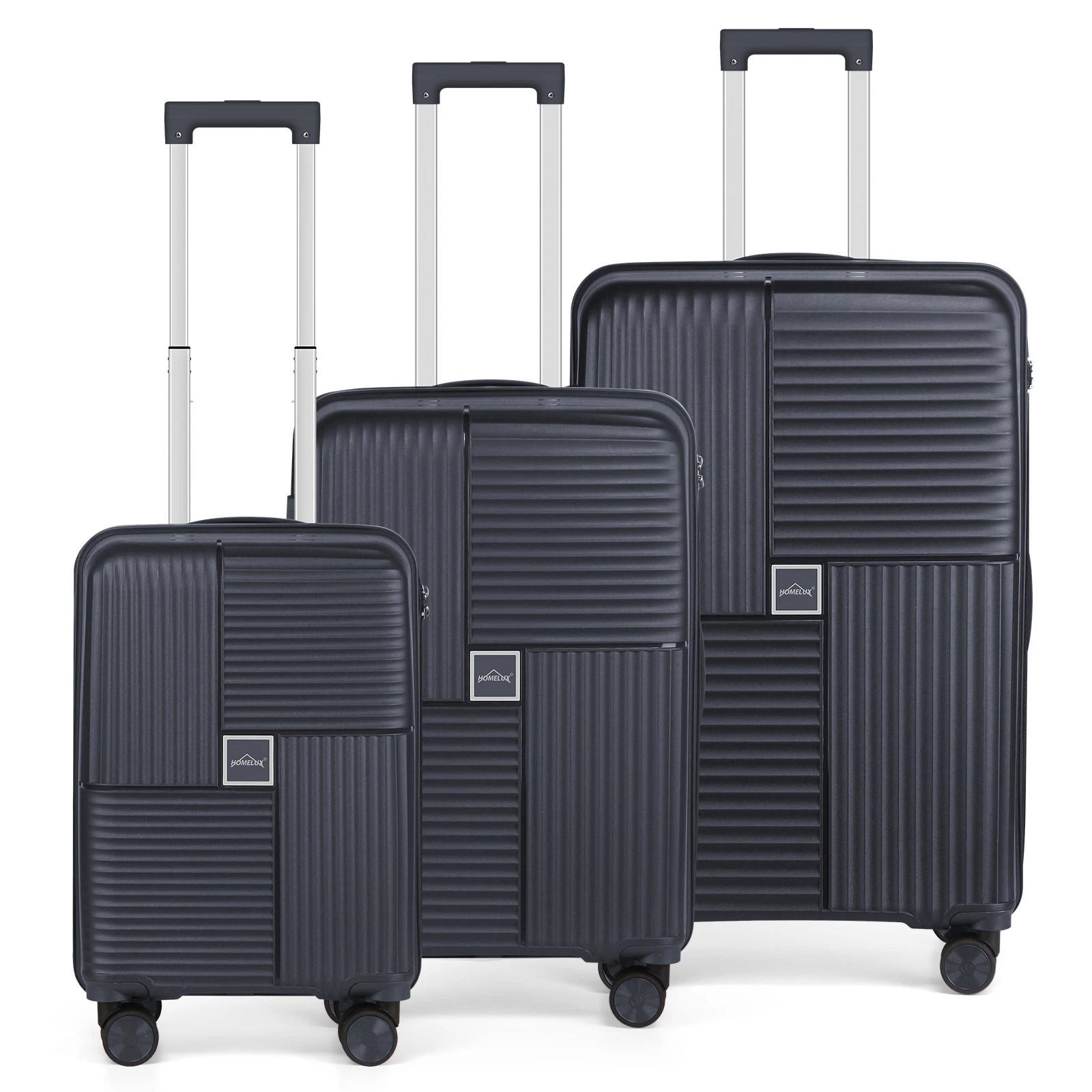 Set of 3 hard-shell suitcases, trolley suitcase set, travel suitcase, hand luggage, TSA lock（HL-M7920B3S/HL-M7920G3S/HL-M7920R3S）
